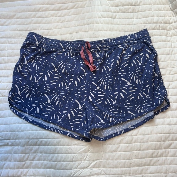Southern Tide Sleep lounge shorts size large drawstring waist palm print - Picture 1 of 4